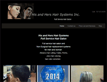 Tablet Screenshot of his-hers-hair.com